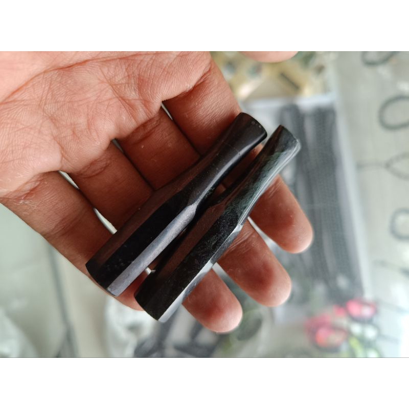 PIPA ROKOK GIOK BLACK JADE 100% natural giok alam