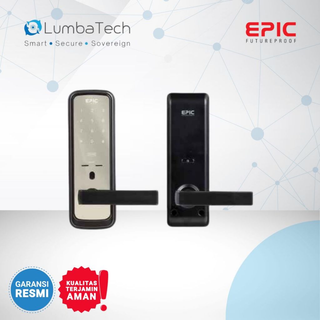 EPIC ES-7000k Kunci Pintu Digital Pin Kartu Bluetooth Aplikasi