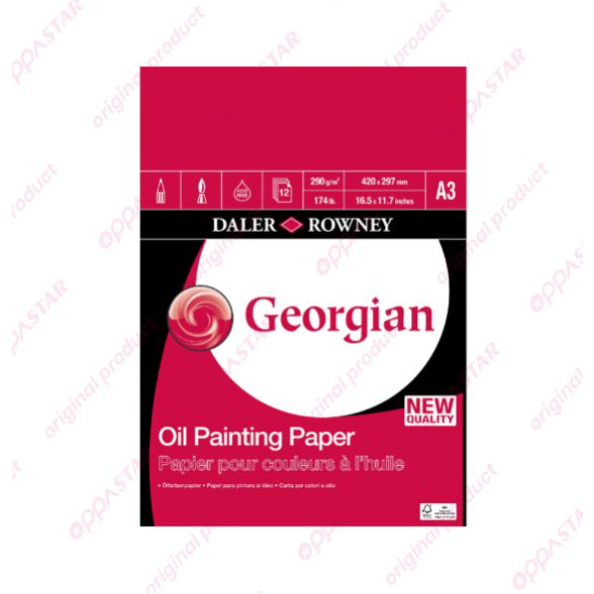 

Kertas Lukis Daler Rowney Oil Painting Paper 290g A3 403612300 - Pad