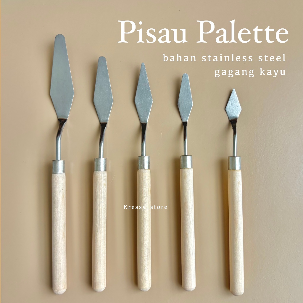 

Pisau Palette Lukis - Painting Knife - Spatula Cat Lukis - Scraper Dekorasi Kue - Palet Lukis - Sendok Mix Cat Lukis