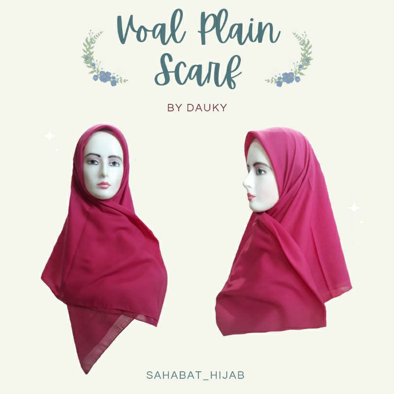Voal Plain Scarf by DAUKY