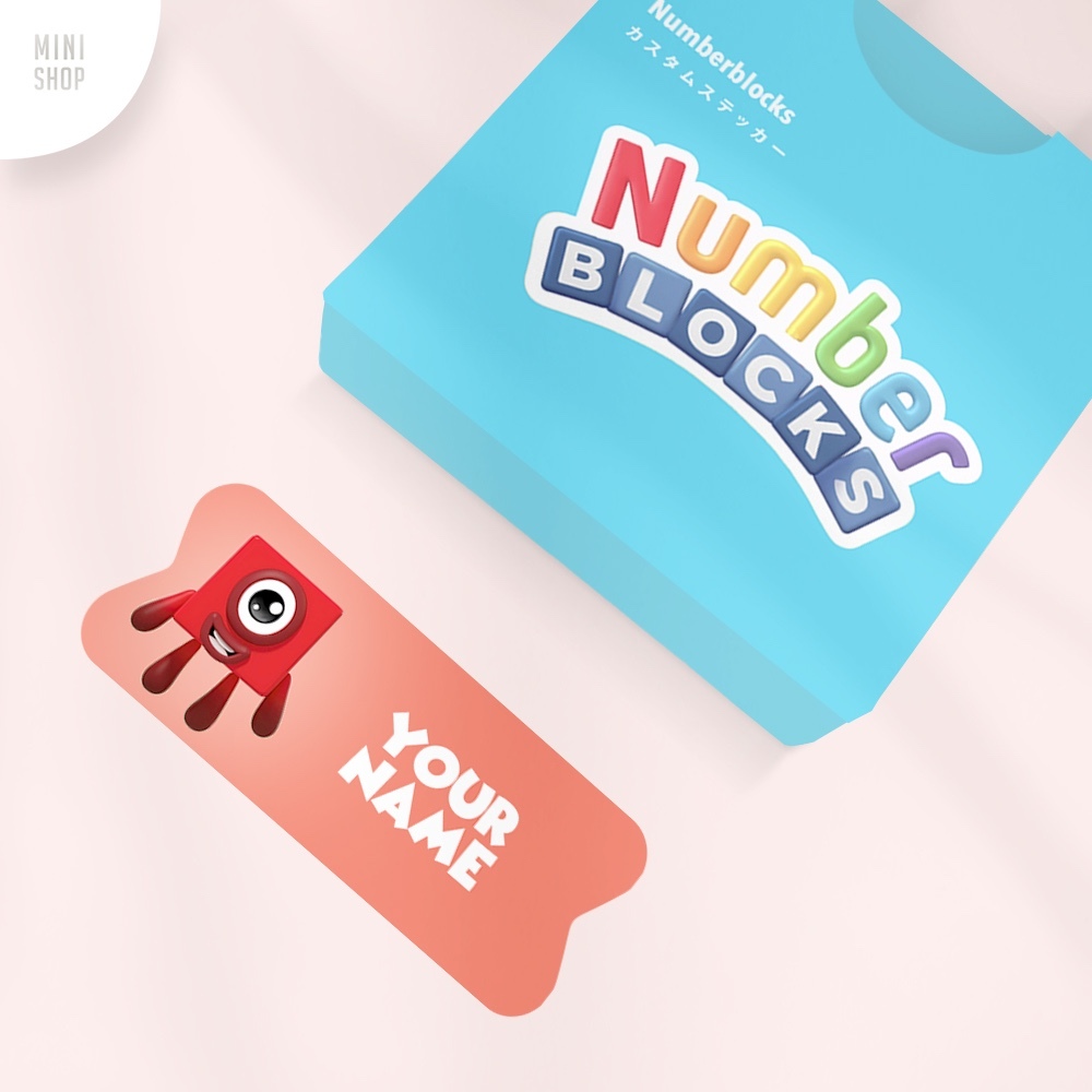

Stiker Nama Custom Waterproof Numberblocks 1 (one)