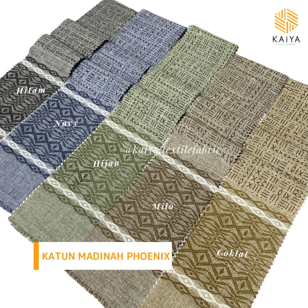 Kaiya Textile & Fabric Bahan Kain Katun Madinah Motif Phoenix per 0,5 meter