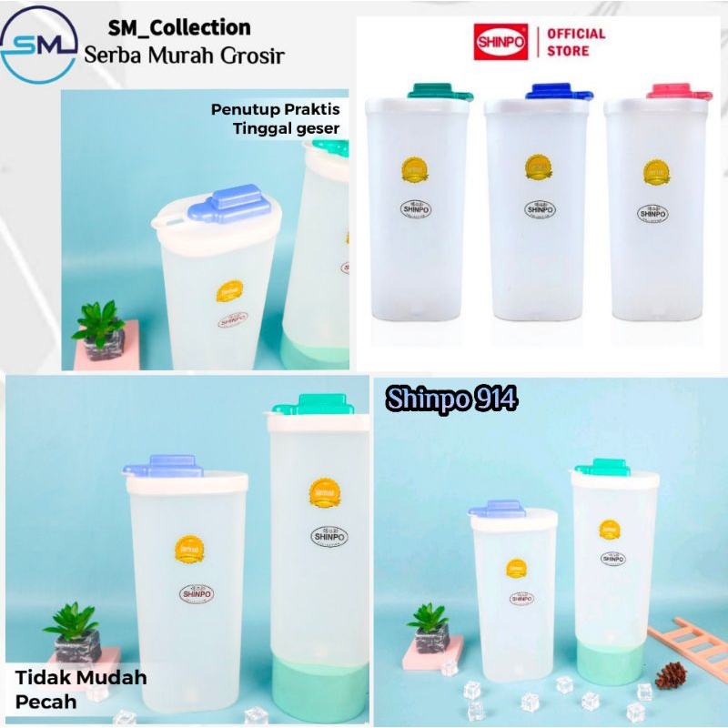 Botol air kulkas/botol air minum/botol air plastik/waterjug/coolpot/Cool pot Shinpo 914