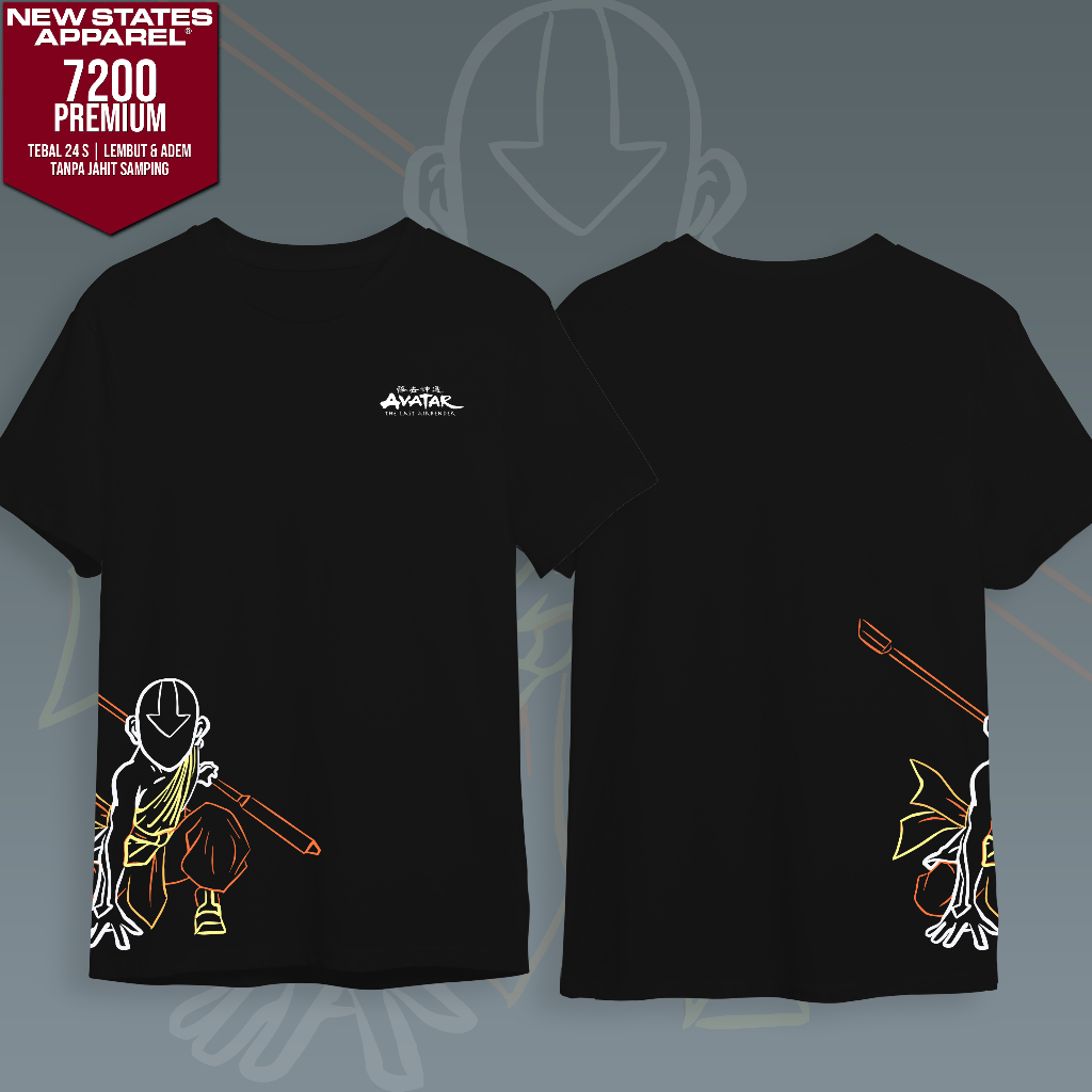 Kaos Distro - Avatar - Aang - Appa
