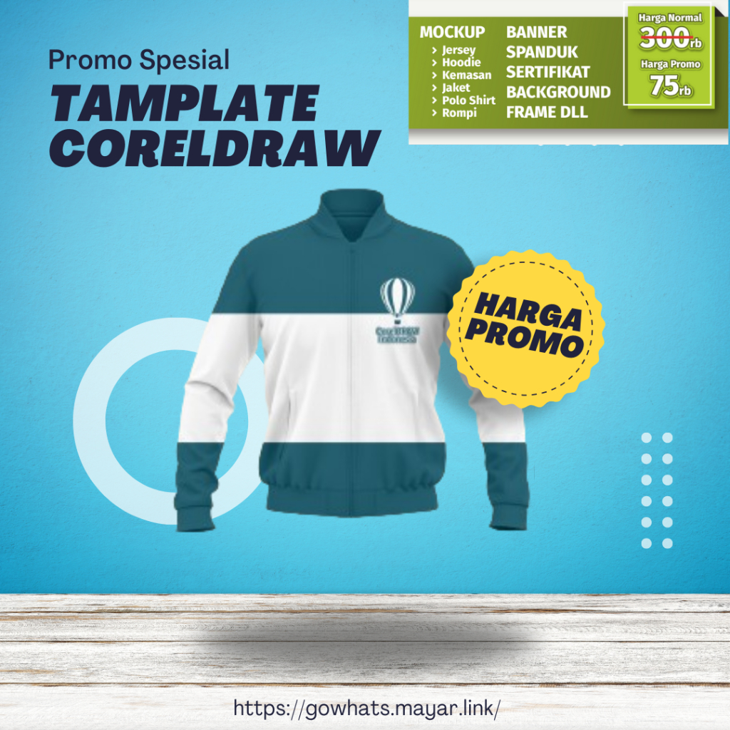 Tamplate Mockup CorelDraw