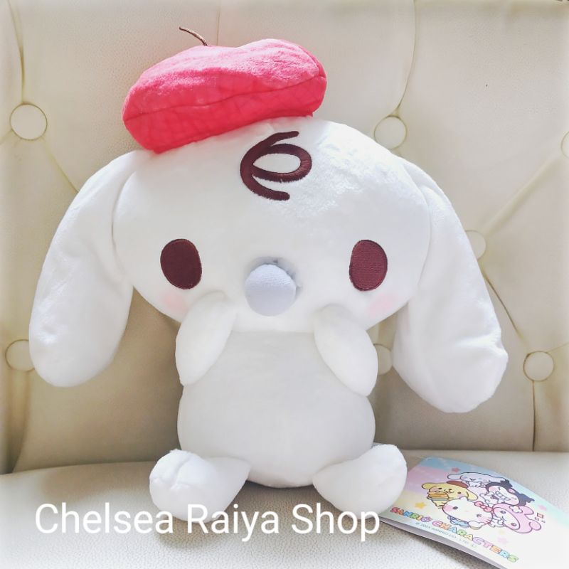Boneka Plush Sega X Sanrio Cinnamoroll Milk Vintage Red Hat 26cm Cinamorol Cinamoroll Cinnamonroll K