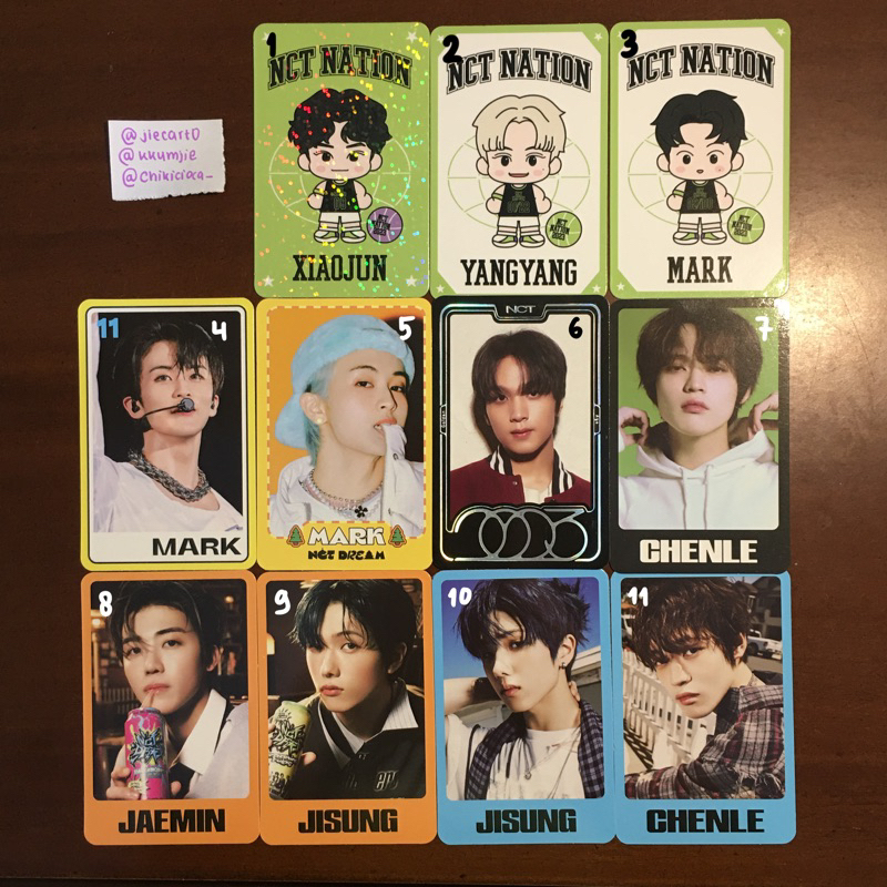 pc nct nation nct dream nct 127 wayv trading card concept