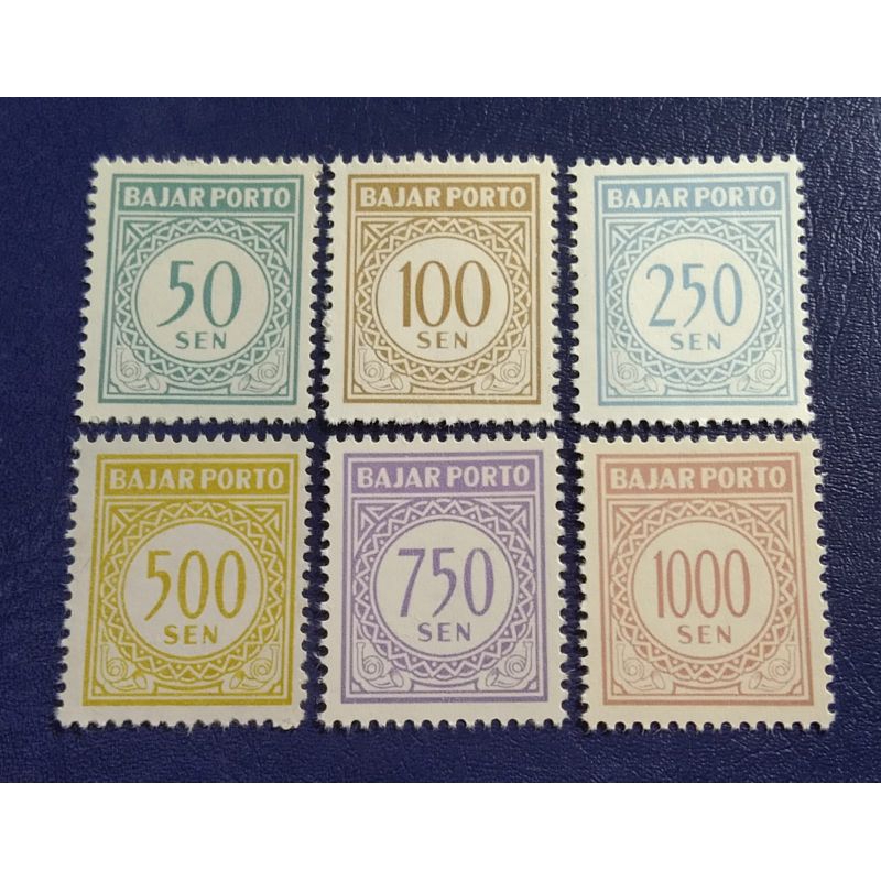 

Prangko Lawas RI Set Lengkap Bajar Porto 1962