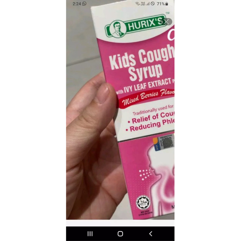 

HURIX’S KIDS COUGH SYRUP 60ML - ANAK ANAK (READY 22 OKT