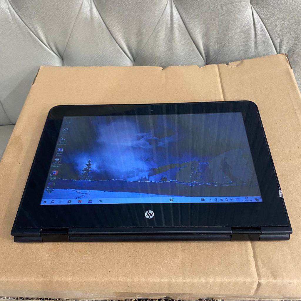 Notebook HP 11-ab035TU X360, Intel - N3060, 4/500Gb, Touchscreen, Flip, Bisa jadi Tab, Lengkap, Blac