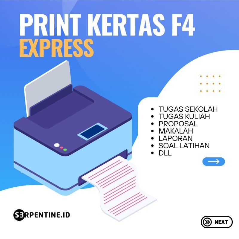 

Print F4 75 Gsm || Tugas Kuliah, Soal Latihan, Berkas Kerja, Laporan Dll
