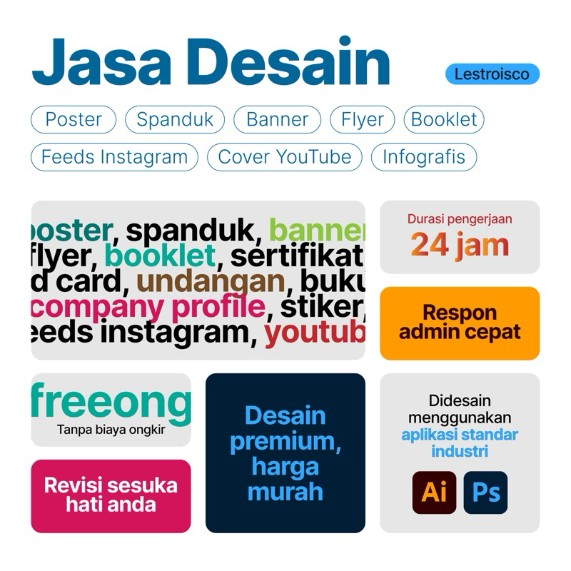 JASA DESAIN POSTER SPANDUK BANNER FEEDS INSTAGRAM YOUTUBE INFOGRAFIK
