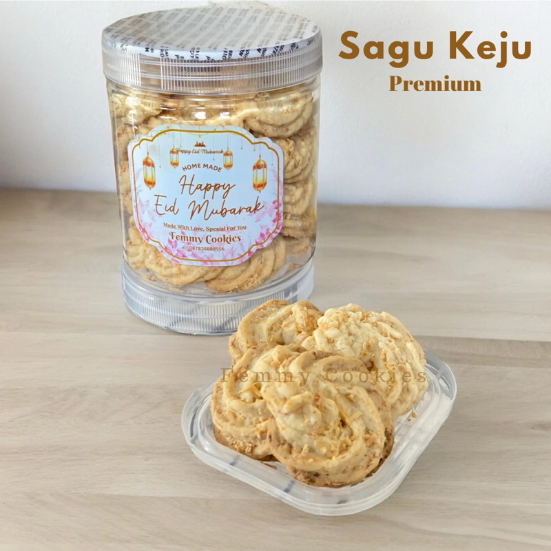 

Sagu Keju Premium / Kue Kering / Cookies Lebaran / Cookies Premium Wisman / Nastar / Kastengel / Palm Cheese / Keju Edam / Lumer / Renyah / Kue Kering Lebaran