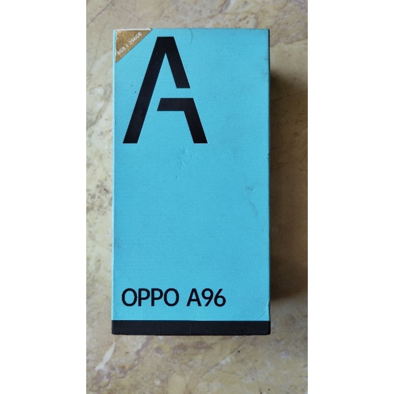 OPPO A96 8/256GB STARRY BLACK FULLSET ORIGINAL 99% MULUS SECOND SEKEN