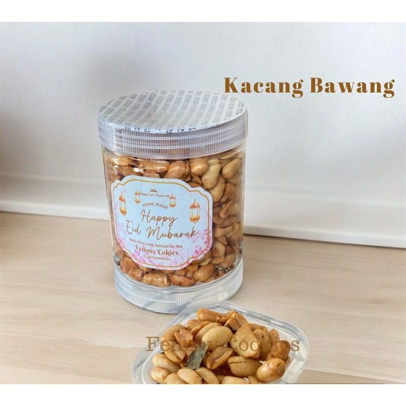 

Kacang Bawang Gurih Renyah /Kue Kering / Cookies Lebaran / Cookies Premium / Nastar / Kastengel / Palm Cheese / Renyah / Kriuk / Kue Kering Lebaran