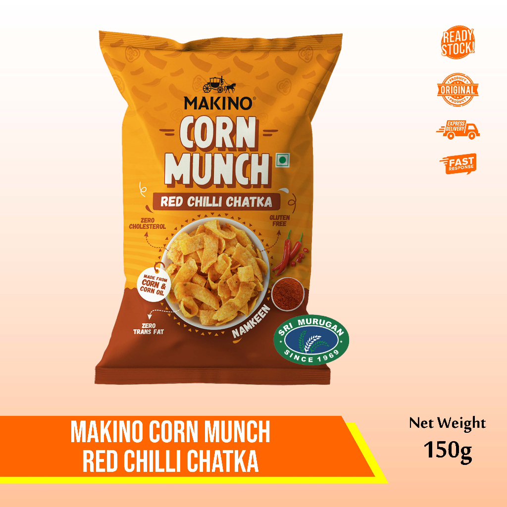 

MAKINO CORN MUCH RED CHILLY CHAKTKA 150 G