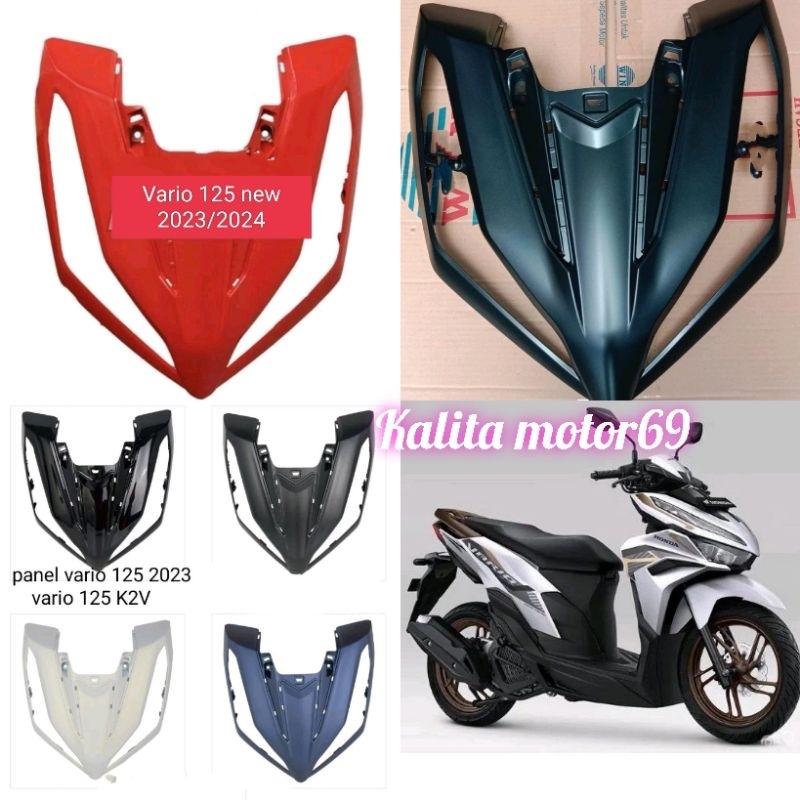Cover depan panel dudukan plat Vario 125 new 2023/2024