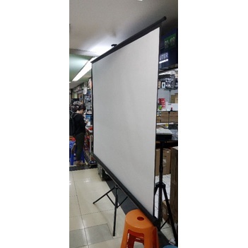 layar proyektor 70" Inch 120cm tripod / screen projector 120cm tripod