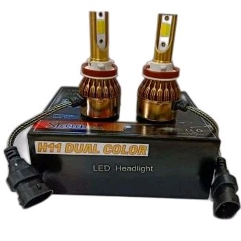 STANLEE LED H11 2 warna/Bohlam/Lampu LED H11/H8/H9/H16 2warna (FL2C)