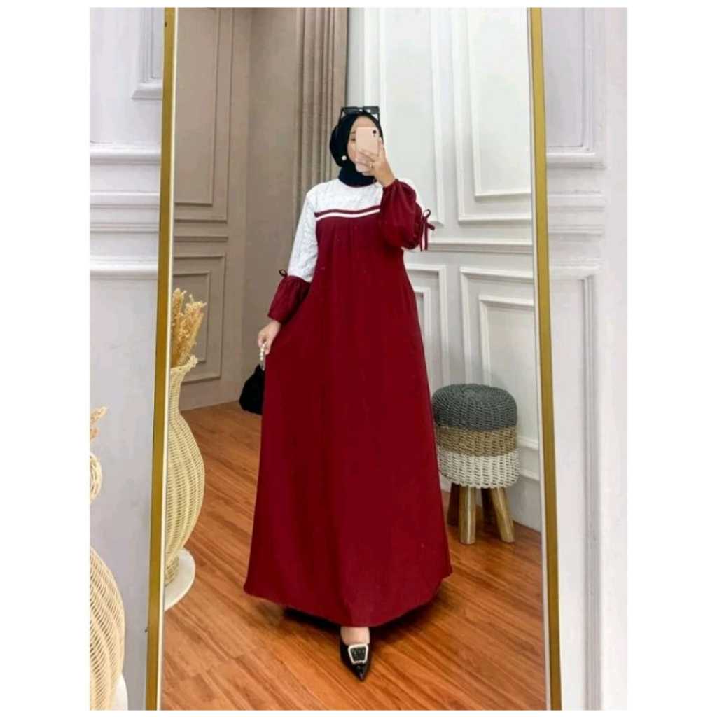 Gamis Jessica Dress Jessica Dewasa Gamis Crinkle Brukat Gamis Fashion Muslim