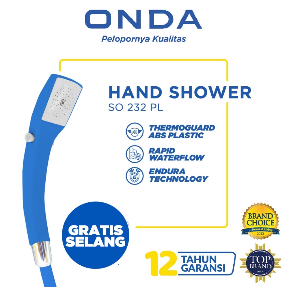 ART A5A ONDA Hand Shower  Shower Mandi SO 232 PL
