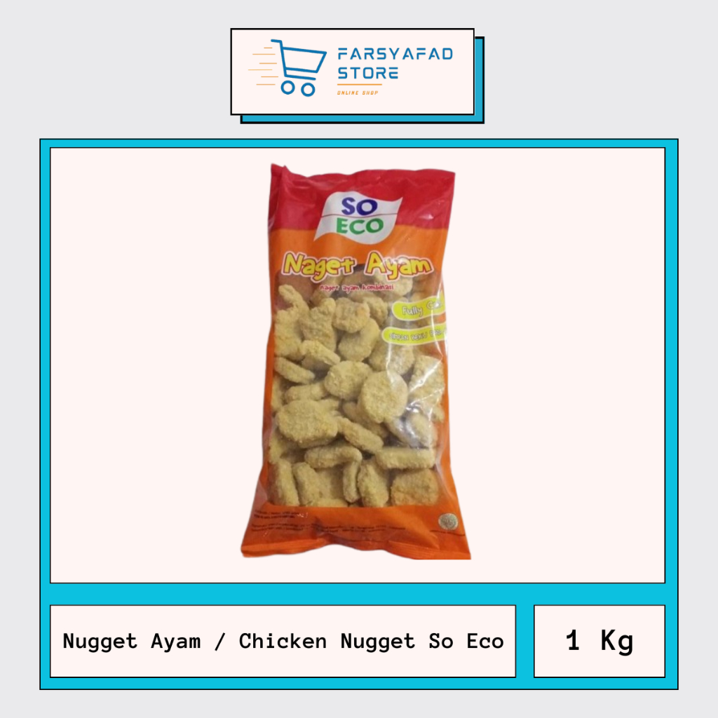 

Nugget Ayam / Chicken Nugget / Nugget So Eco Ukuran 1 Kg - Frozen Food