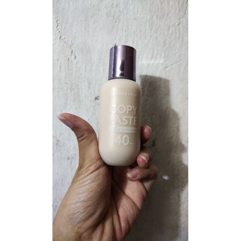 Preloved Somethinc tinted sunscreen - shade perle