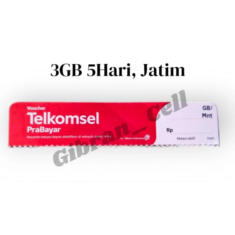 Voucher Telkomsel 3Gb 5Hari