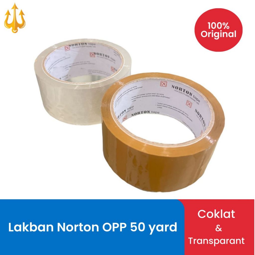 Lakban Norton OPP 50 yard harga 1 pc termurah