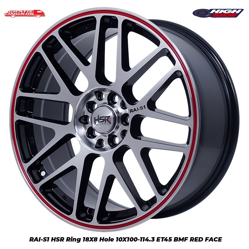 Velg Racing Honda Hrv, Crv, Innova, Hilux Single, Altis New Ring 18 Hsr Rai-S1