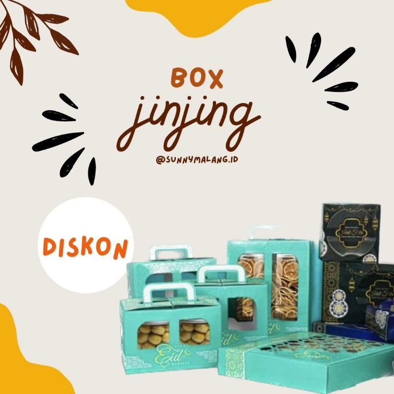 

BOX JINJING TOPLES JAR BULAT GABLE EXCLUSIVE MUBARAK EID FITRI (KARDUS HAMPERS PARCEL SEMBAKO LEBARAN KUE KERING) MALANG