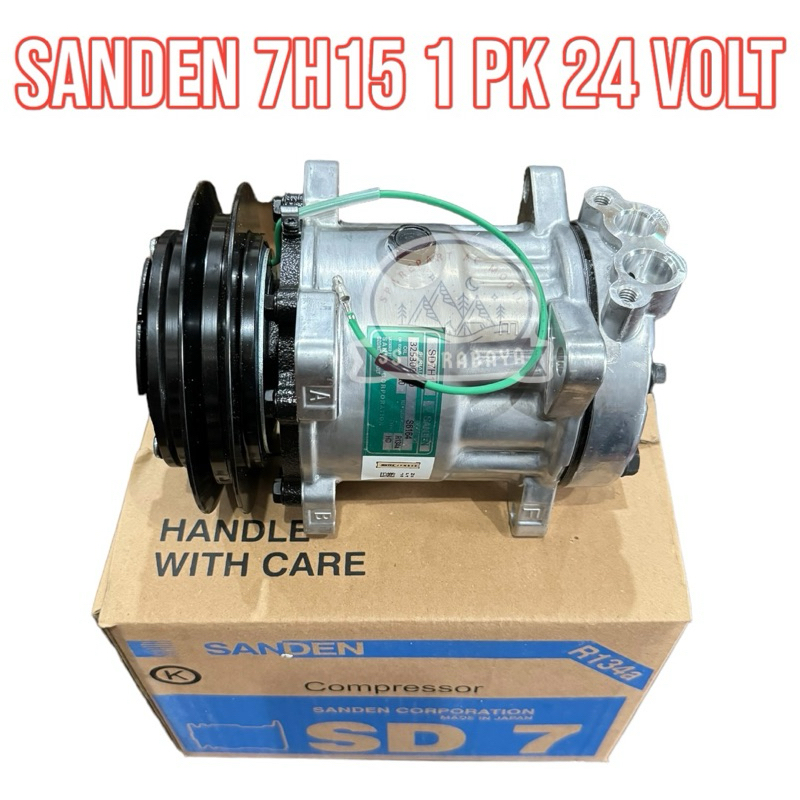 Kompresor 7H15 24 Volt 1 PK 1 Got Ac Truk Alat Berat Ac Mobil (Baru /New) Compressor