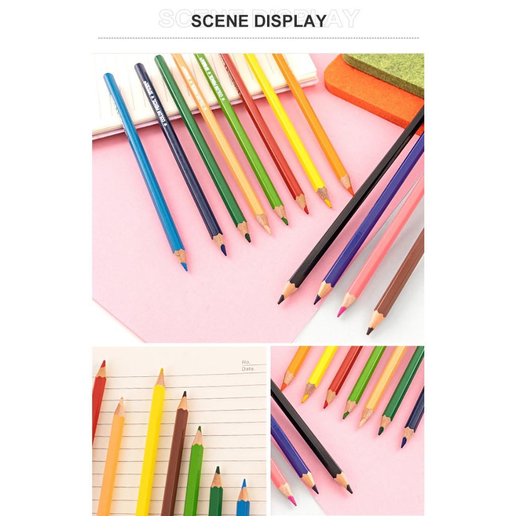 

Pensil Warna M&G Hexagon Color Pencil Flat Box Pagkage Set 12 Warna AWP34365