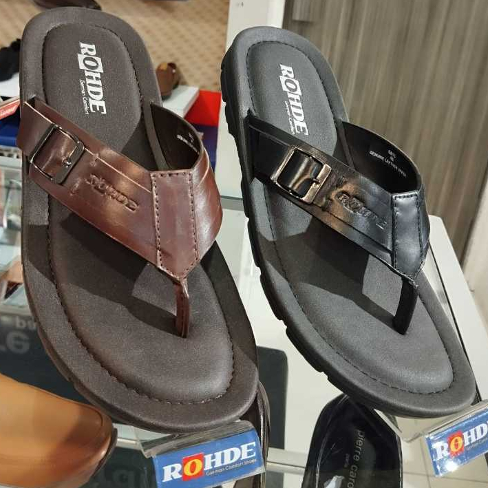 Rohde 6813 Sandal jepit Pria Warna Black Dan Coffee