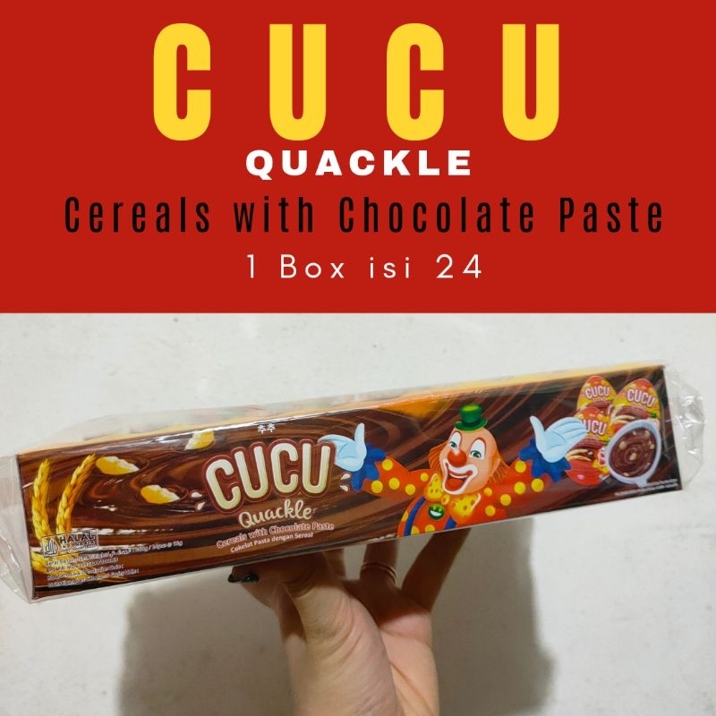 Cucu Quackle rasa coklat isi 24 / Cucu Coklat Box