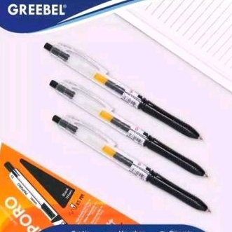 

Bolpen Gel Greebel PAPORO Hitam (12pcs)