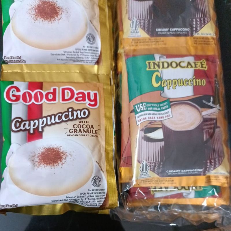 

kopi Good day cappucino, cappuccino 3in1