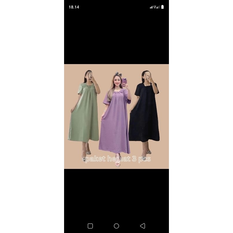 PAKET SPESIAL 3 PCS DASTER FUJI CRINKLE DASTER KERUT DASTER KOREA KEKINIAN