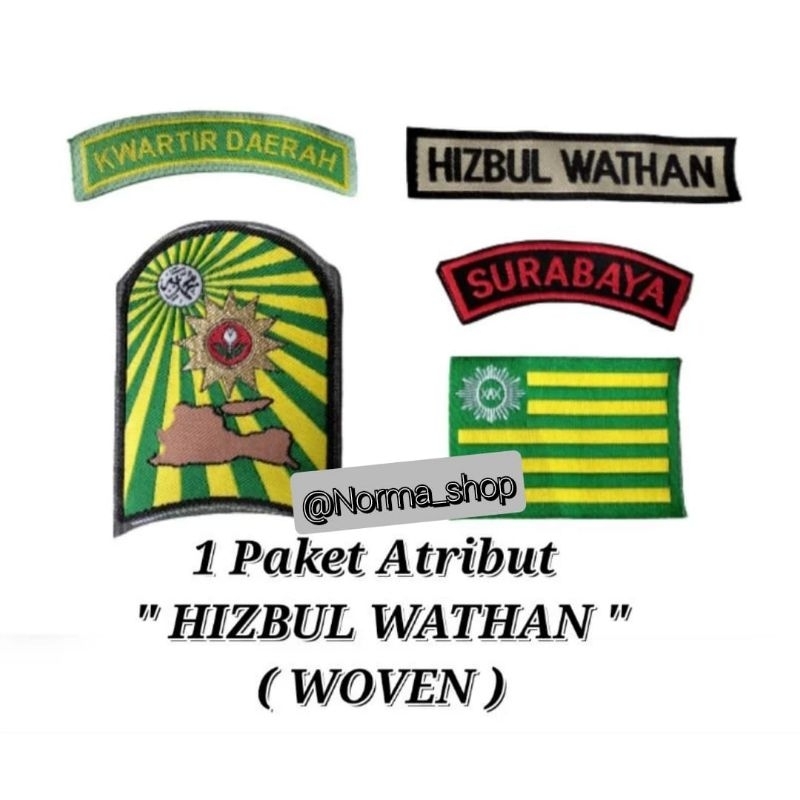 1 PAKET BET / BADGE ATRIBUT SERAGAM HW "HIZBUL WATHAN"