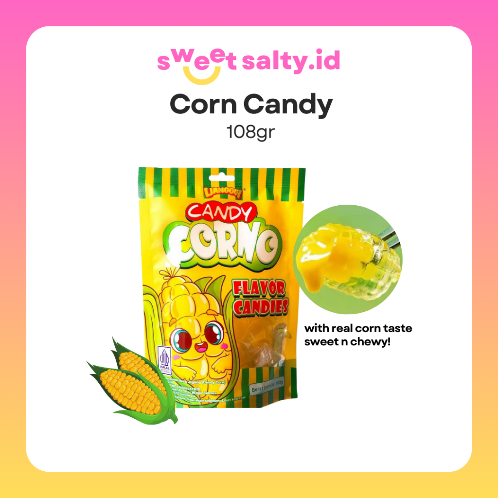 

[SWEETSALTY.ID] Lianggui Candy Corno 108gr | Permen Jagung | Permen Jelly | Snack Halal