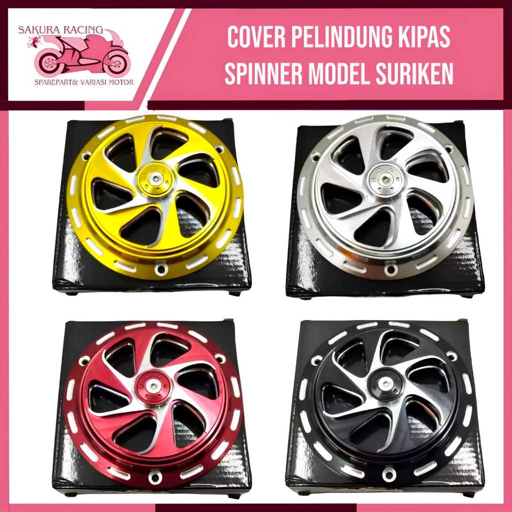 Cover Fan Spinner Vespa Spinner Full CNC PNP Matic