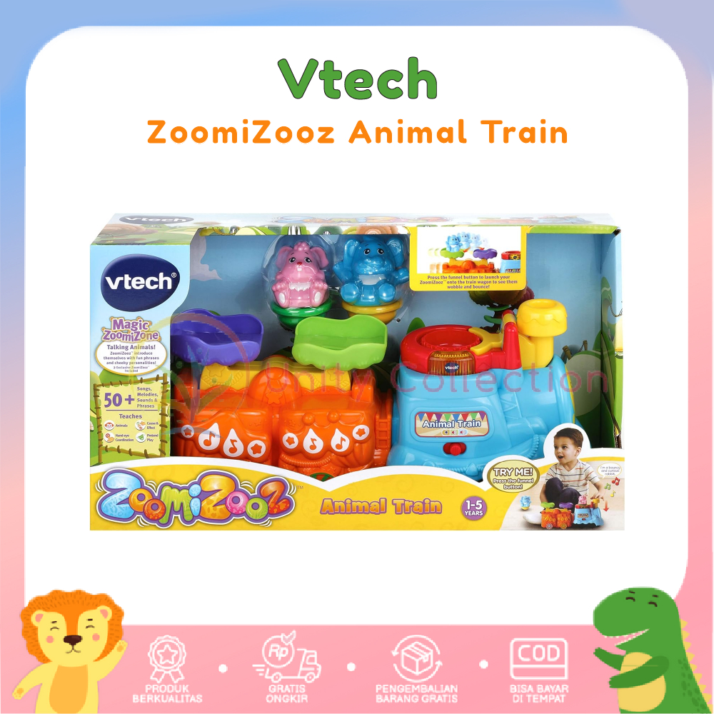 Vtech Animal Train Zoomizooz Mainan Musikal Anak