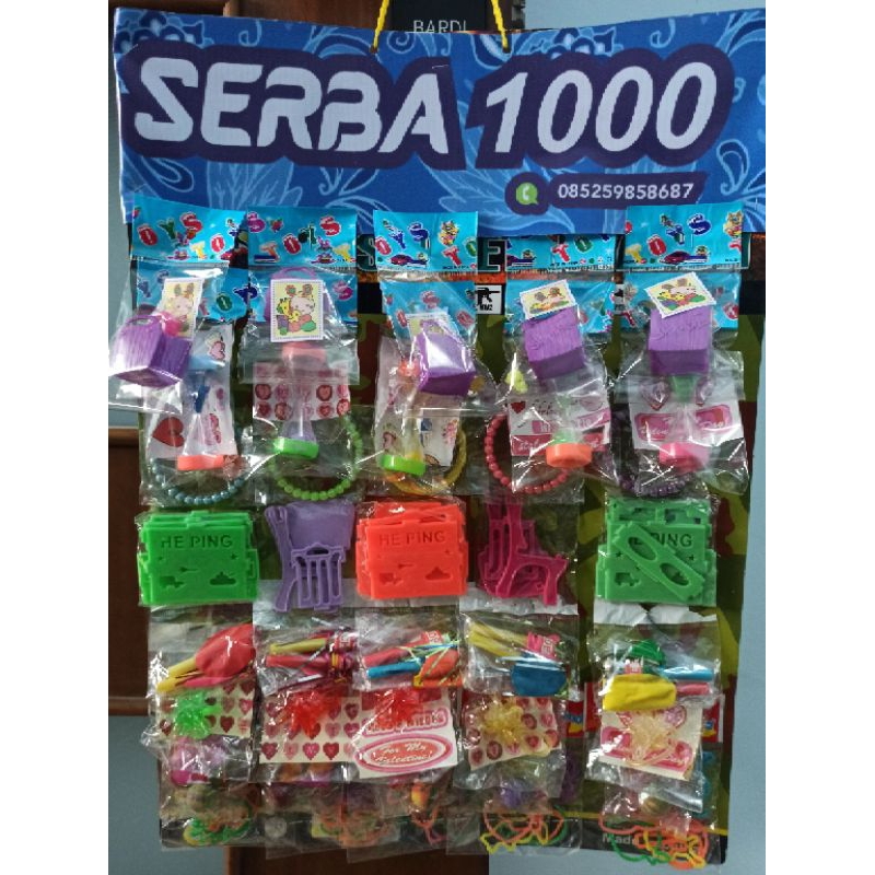 mainan serba 1000 isi 40 pcs