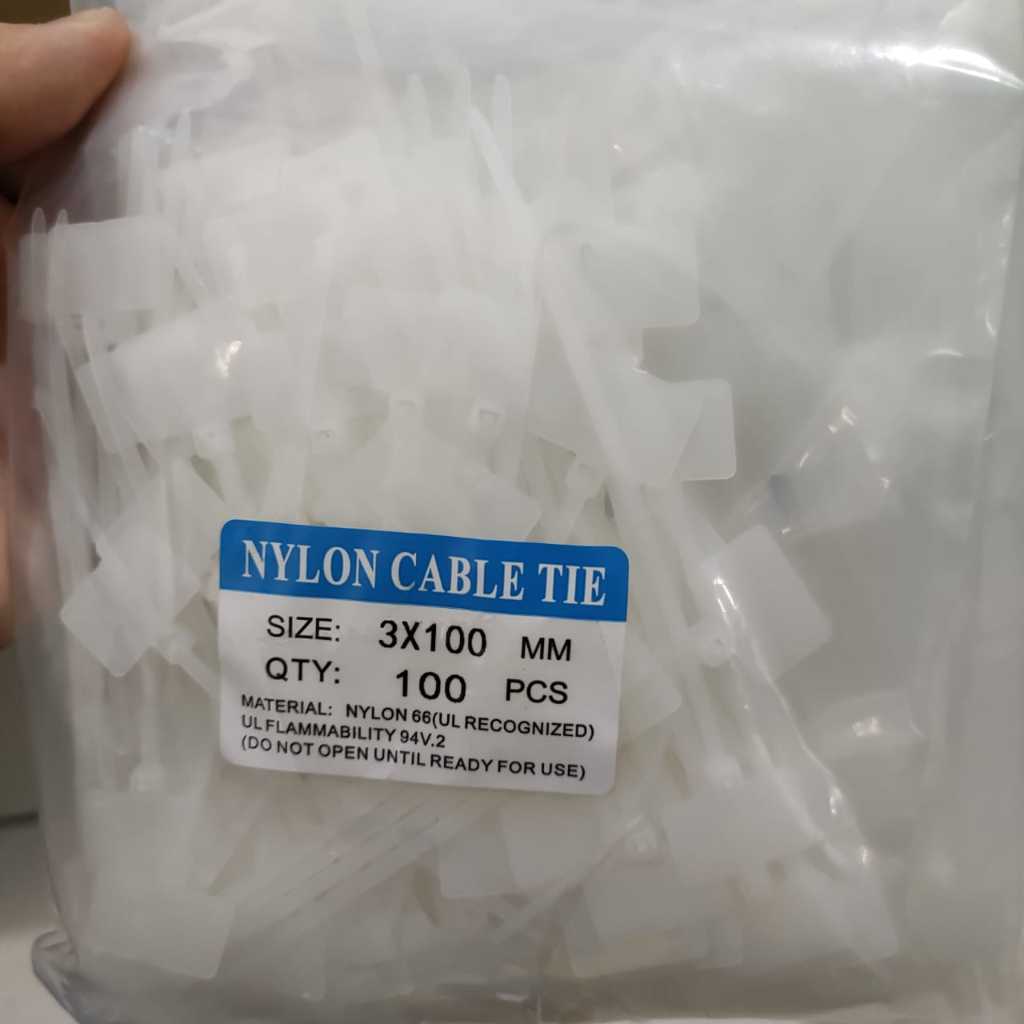 Name Tag Marking Label Cable Ties / Kabel Ties Label 3 x 100