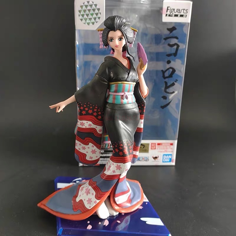 Action Figure One Piece Nico Robin Arc Wanokuni Full Kimono Bandai Figuarts Zero Original
