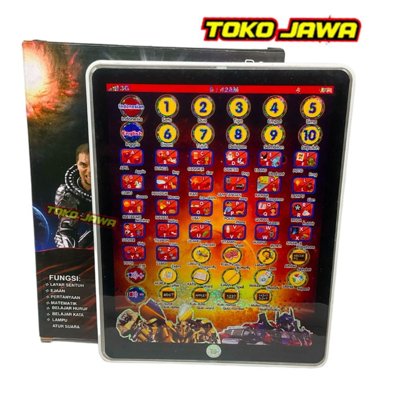 Mainan edukasi mini Play Pad 4 bahasa mainan anal cowok dan perenmpuan