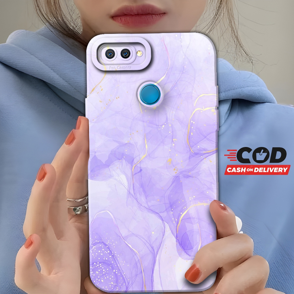 {ALD37} Soft Case Oppo A5S A7 A12 A11K - Fashion Case Motif Marble - Softcase Pro Camera Oppo - Case