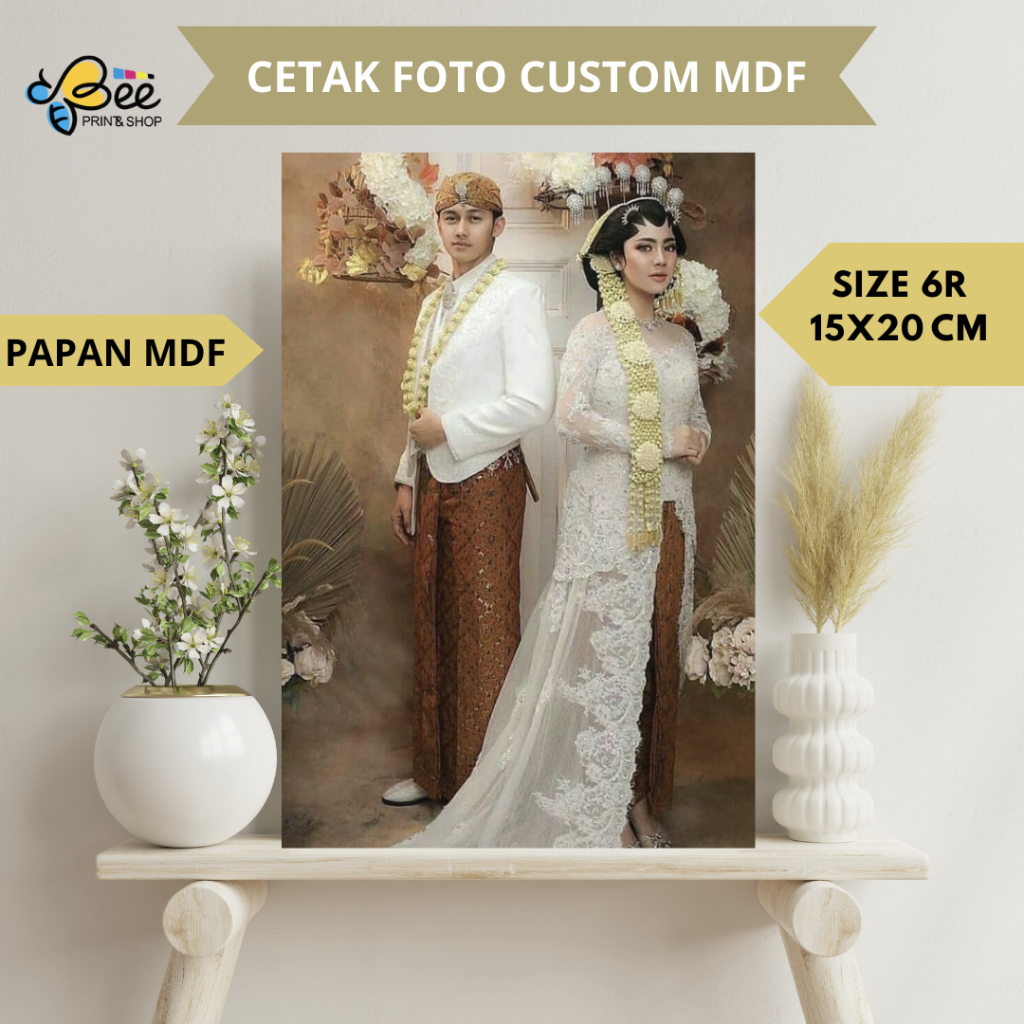CETAK FOTO 6R 15X20 CM + BINGKAI MDF , Cetak Foto Custom ,  Cetak Foto Bingkai