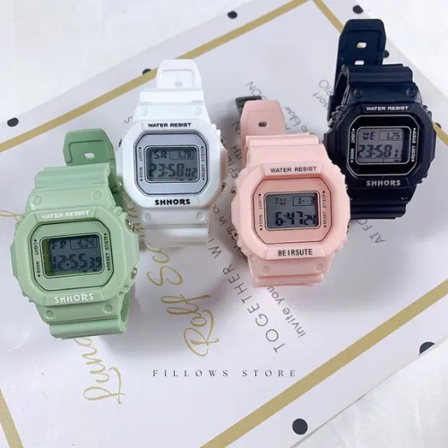 Jam Tangan Digital Sport LED Pria Wanita Rubber Strap | Jam Tangan Sport  Digital